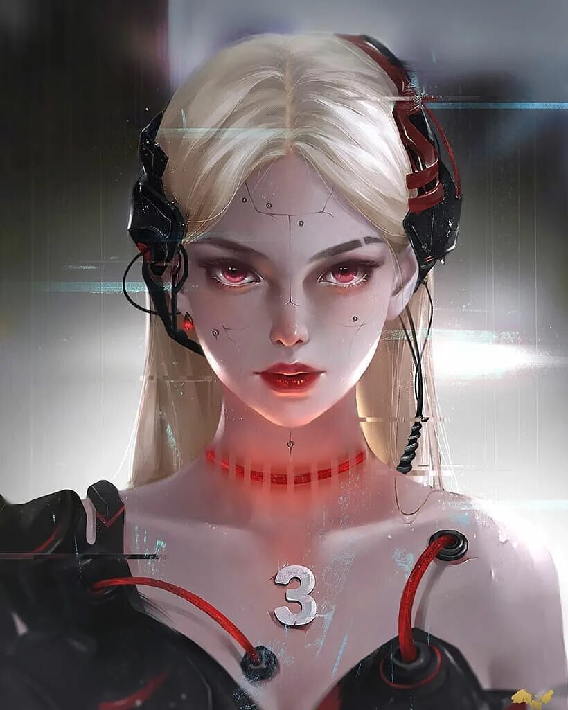 Cyberpunk sci fi girl фото 39