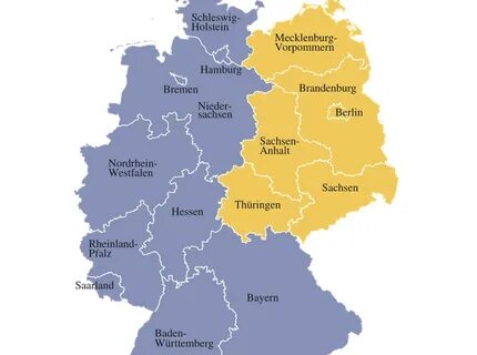 Mapa de Alemania - Turismo.org