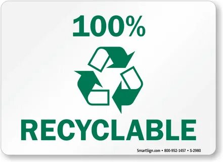 Recycle Here Signs - Recycling Here Labels
