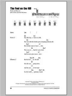 The Fool On The Hill Sheet Music The Beatles Ukulele Chords/