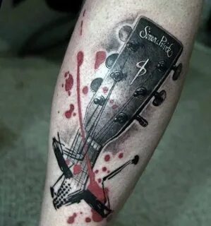 Guitar tattoo design Guitar tattoo design, Music tattoo desi