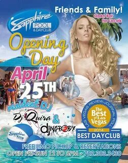 Sapphire Pool & Day Club Opens its Summer Season on Friday A