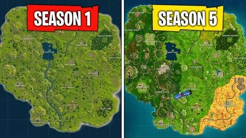 Evolution of the Fortnite Map (Season 1 - Season 5) - YouTub