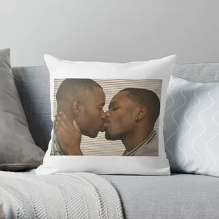 "Two Black Men Kissing Meme" Throw Pillow by Jridge98 Redbub