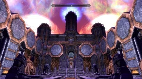 Dwemer Aetherial Palace update 2 Throne room at Skyrim Nexus