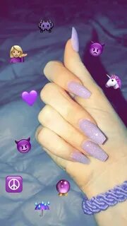 lavender coffin nails V A N I T Y Идеи для ногтей, Ногти и М