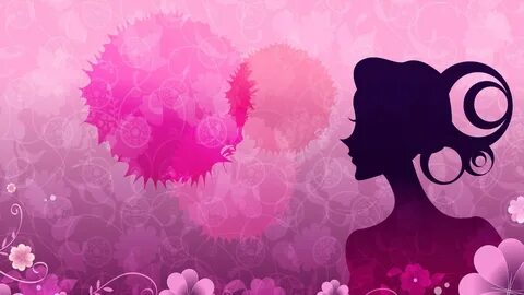 Fondos de pantalla Vector las mujeres flores de color rosa 1