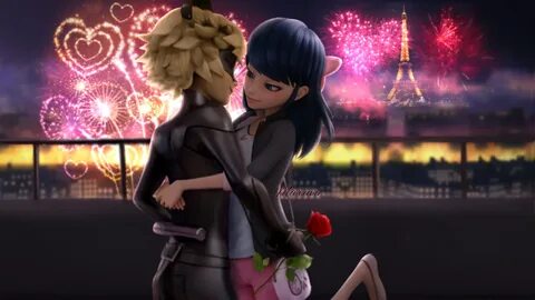 Chat Noir and Marinette - Miraculous Ladybug litrato (402142