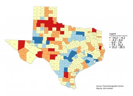 New 2016 Texas county population estimates show continued ur