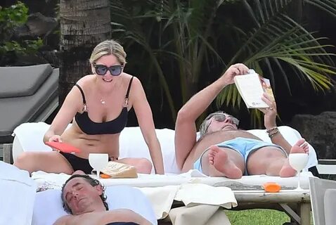LISA FAULKNER in Bikini on Honeymoon in Mauritius 01/23/2020