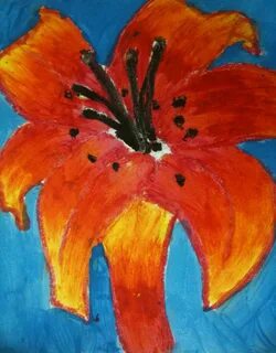 The Helpful Art Teacher: A garden of flowers, blending color