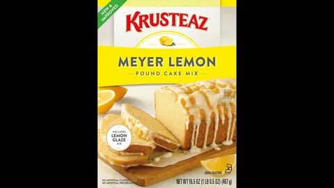 Krusteaz Meyer Lemon Pound Cake Mix Review! - YouTube