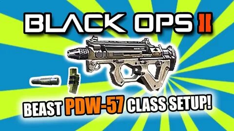 Black Ops 2: BEST SMG CLASS SETUP PDW-57 - YouTube