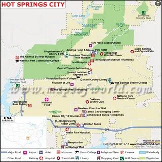 Hot Spring #Map Hot springs, Hot springs arkansas, Spring ci