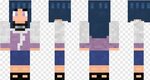 Hinata - Minecraft Skin Hinata, HD Png Download - 546x293 (#