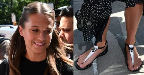 Alicia Vikander's Sexy Feet Promote Jason Bourne in South Be