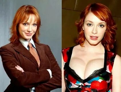Christina Rene Hendricks before and after breast augmentatio