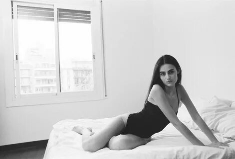 Spanish Seductress Júlia Moreno Montes Strips Naked to Pose in B&W - The Fappeni