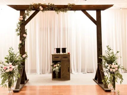 DIY Wooden Wedding Arbor - Six Clever Sisters