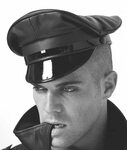 Leather Military Peaked Cap Show Off Your Authority with Sty