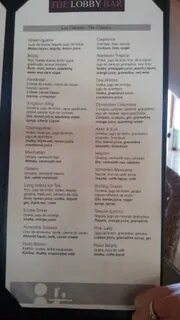 cocktail menu - Picture of Akumal Bay Beach & Wellness Resor