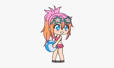 Summer Gacha Life Character Girl, HD Png Download - kindpng