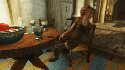 Skyrim - Новая поза на стуле для героя