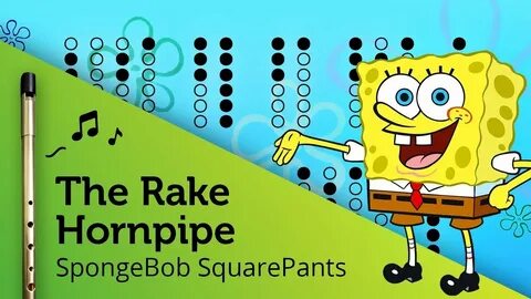 The Rake Hornpipe (SpongeBob) on Tin Whistle D + tabs tutori