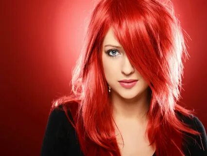 Ярко-красный цвет волос (40 фото): кому идут огненно-красные
