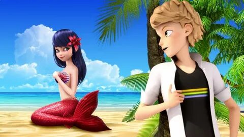 Mermaid Marinette seen by Adrien! Marinette Ladybug Sereia M