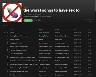 don't have sex to these songs Spotify Playlist Messages Know