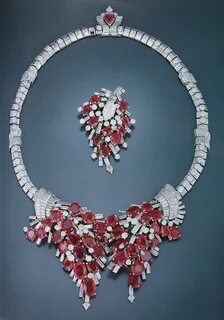 Cartier London Art Deco Ruby Necklace and Pin 1938 Flickr