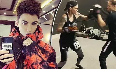 Ruby Rose shows off her gym-honed physique and her perfect f