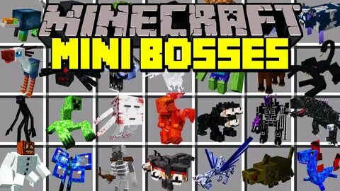 Minecraft MINI-BOSSES MOD! FIGHT AND SURVIVE OVERPOWERED MIN