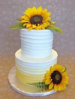 Sunflower Baby Shower Cake Sunflower bridal shower, Sunflowe