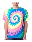 Gildan Men's Colorful Tie-Dye Rainbow Swirl T-Shirt, Style 2