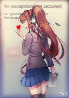 ArtStation - Just Monika -DDLC fanart