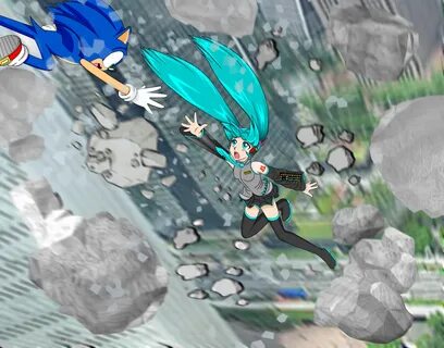 Suggestion: Sonic meets Miku by Pennyadodumuss on DeviantArt