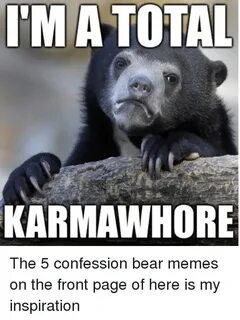 IM a TOTAL KARMAWHORE the 5 Confession Bear Memes on the Fro