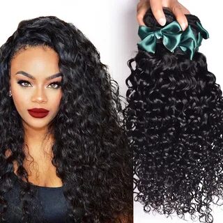 Brazilian Virgin Hair Water Wave 4 Bundles Brazilian Curly V