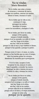 No te rindas by Mario Benedetti Image, Quotes, Personalized 