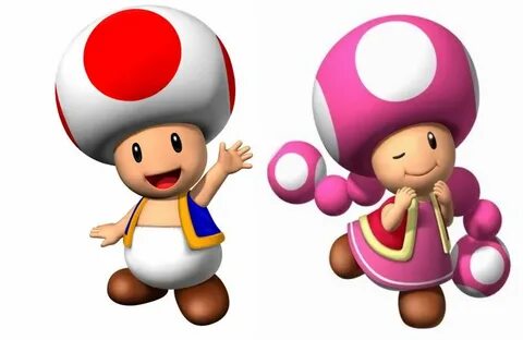 Toad and Toadette Mario bros, Super mario, Mario