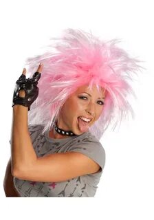 Funky Pink Punk Wig - Halloween Costume Ideas 2022