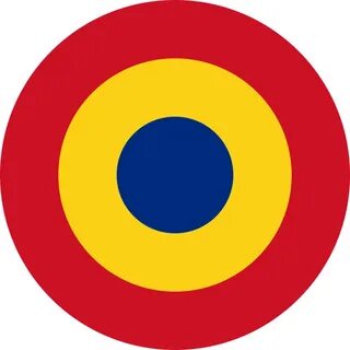 The roundel of the Romanian Air Force. Air Force Roundel