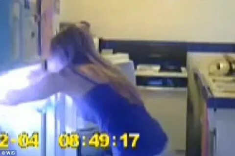 Hayley King caught on camera 'spitting into roomates' food b