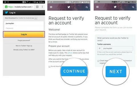 How to verify your Twitter account on Android - AIVAnet