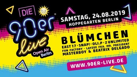 Tickets for the Die 90er live - Berlin on 24.08.2019 @ Hoppe