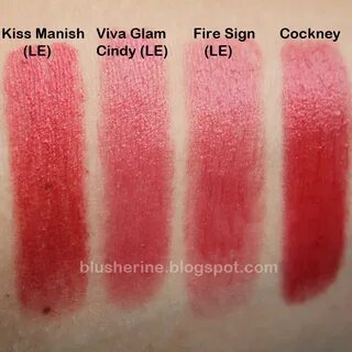 Miniature former Janice mac lustre lipstick swatches - daven