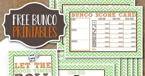 Free Bunco Printables i should be mopping the floor