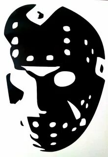 Jason Voorhees Friday 13th Mask Car Truck Window Vinyl Decal